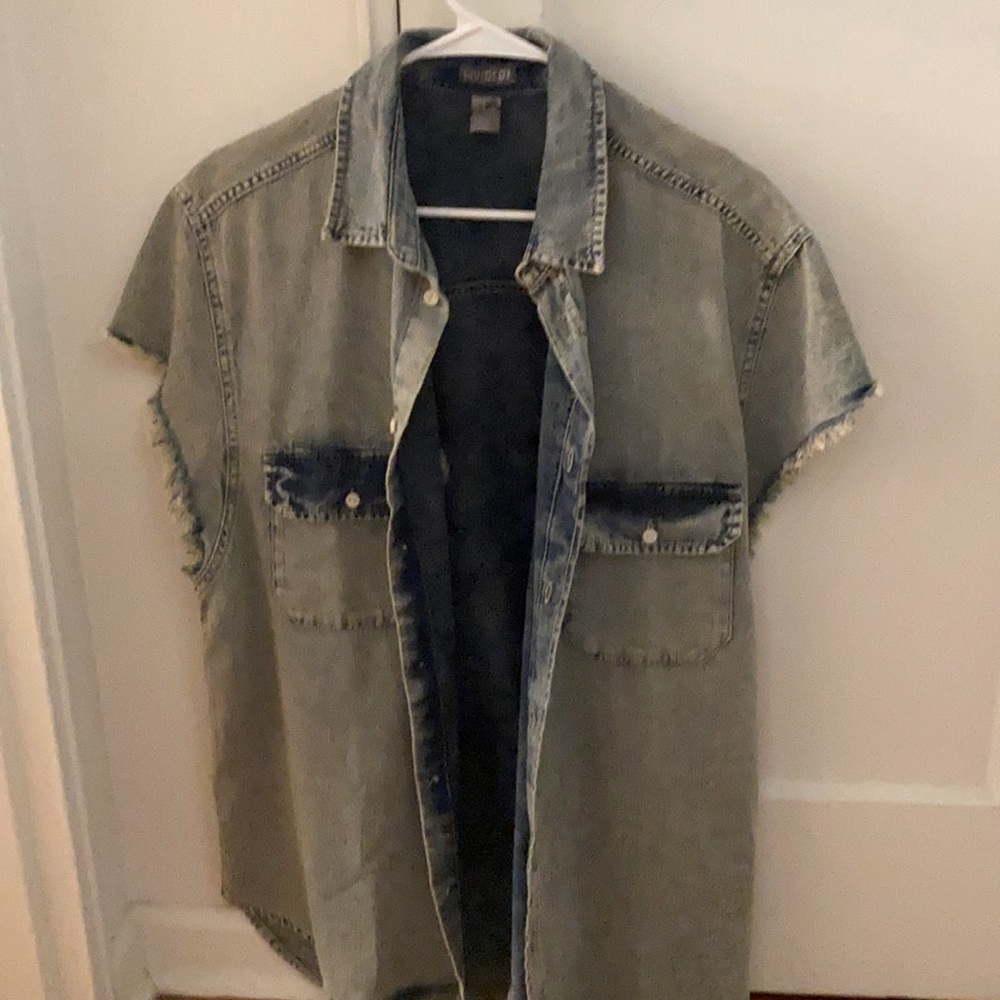 Divided Denim Button Up Shirt